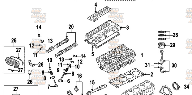 Mitsubishi OEM Rocker Cover Gasket
